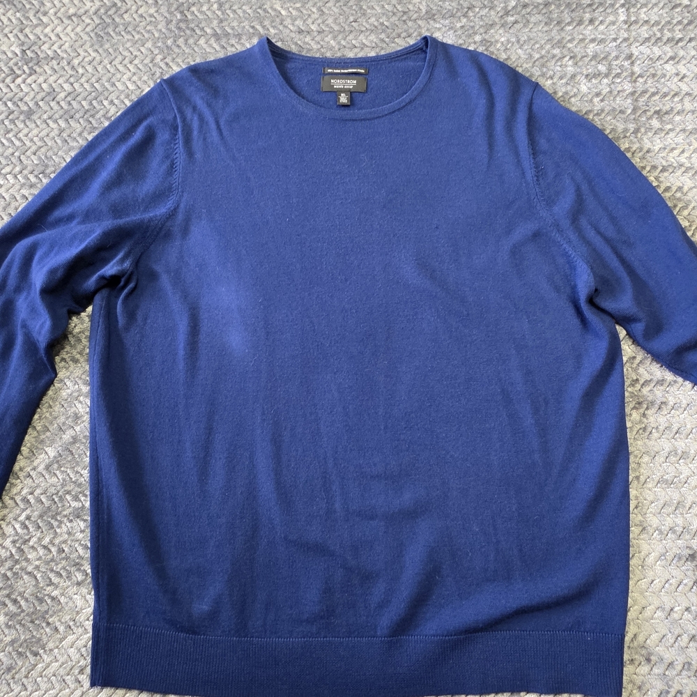 Nordstrom Men's Rich Blue Crewneck Sweater